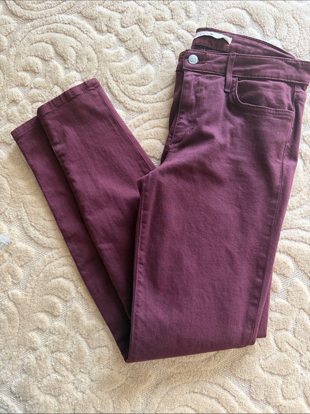 Mid rise merlot Joes jeans the  Skinny size 30 like new cotton/poly